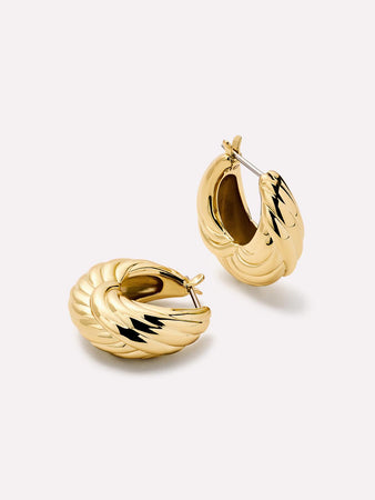 Gold Hoop Earrings - Tymie