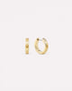 Gold Hoop Earrings - Walker Huggie Hoops