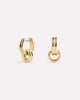Huggie Earrings - Asher Drop Gold