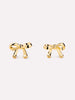 14K Gold Plated Co Creation Influencer Stud Earrings For Women Ana Luisa Bow Earrings Tracy Earrings