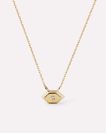 Gold Pendant Necklace - Walker Pendant