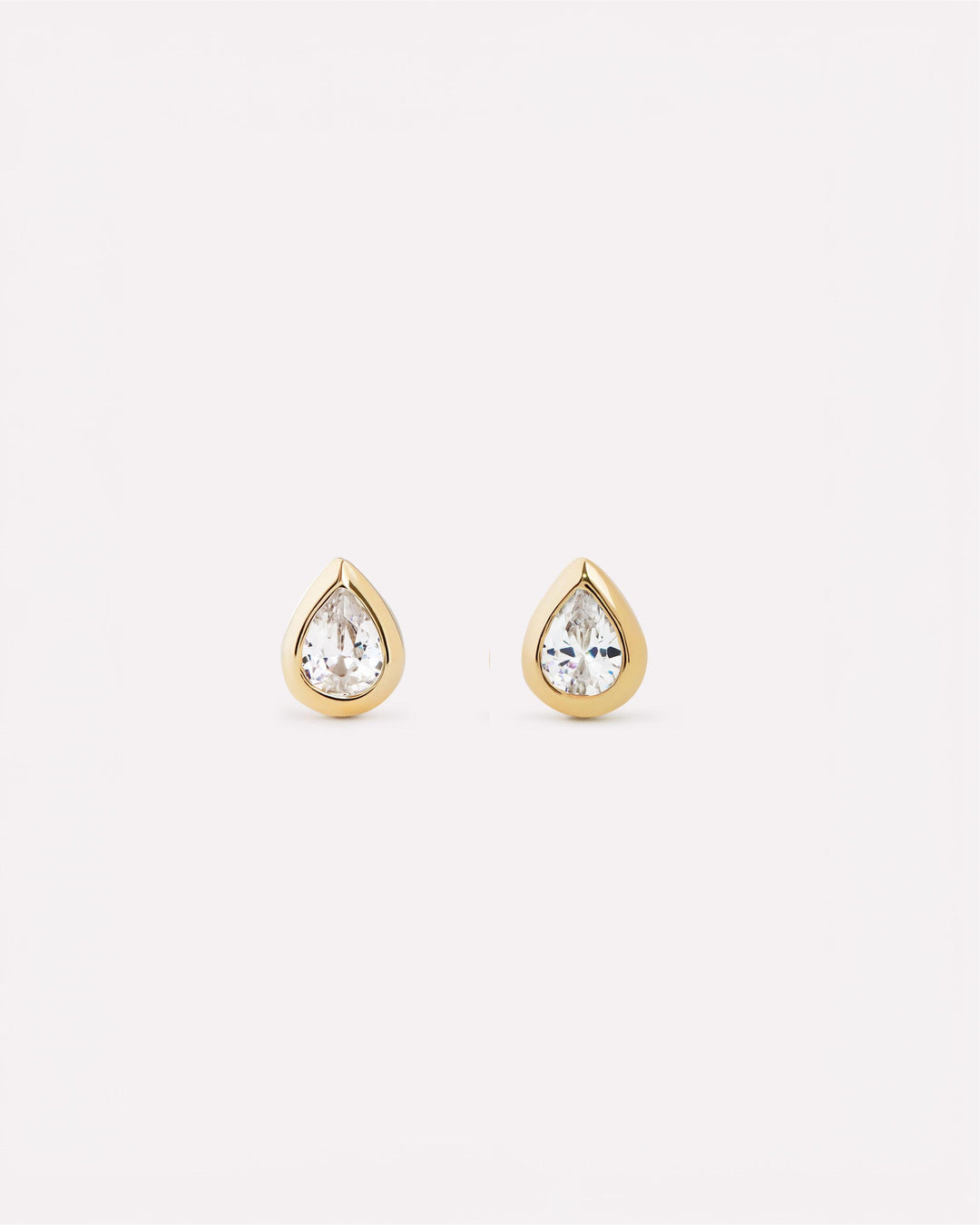 Gold Stud Earrings - Lennox Studs