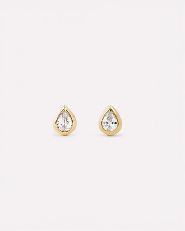 Gold Stud Earrings - Lennox Studs