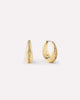 Gold Hoops - Nate Medium Pave