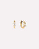 14K Gold Plated Cubic Zirconia Huggie Hoops Earrings For Women Ana Luisa Rosie
