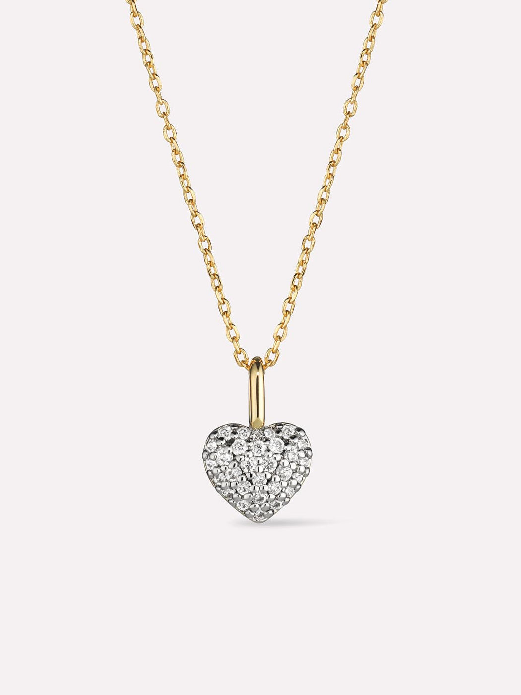 14K Gold Plated Cubic Zirconia Love Pave Vday Pendant Necklaces For Women Ana Luisa Ellery