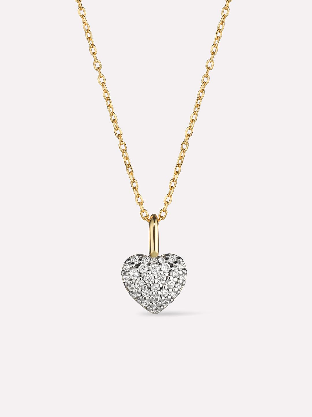 14K Gold Plated Cubic Zirconia Love Pave Vday Pendant Necklaces For Women Ana Luisa Ellery