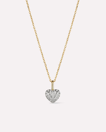 14K Gold Plated Cubic Zirconia Love Pave Vday Pendant Necklaces For Women Ana Luisa Ellery