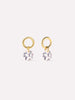 Earring Charms - Round Floating Stone Charms
