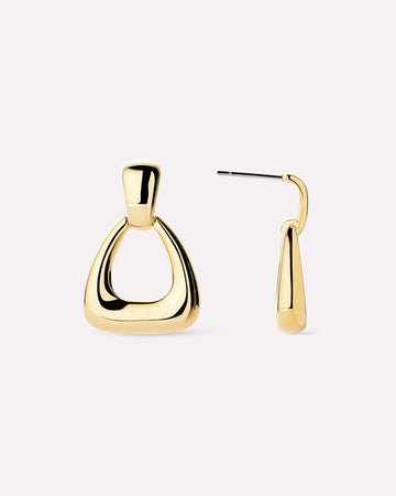 14K Gold Plated Door Knocker Drop Earrings For Women Ana Luisa Dakota Door Knocker