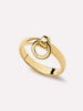 14K Gold Plated Doorknocker Band Rings For Women Ana Luisa Andie