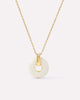 Pendant Necklace - Maeve White