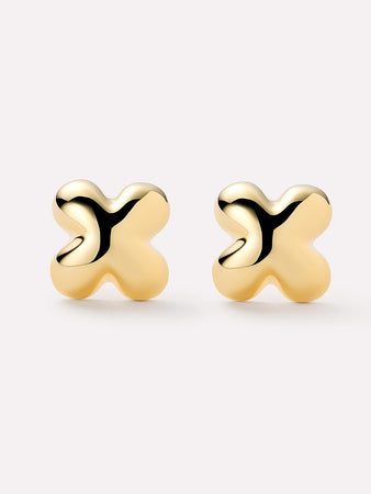 Gold Stud Earrings - Cassia