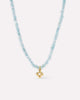 Beaded Necklace - Liora Blue Jade Bead Necklace