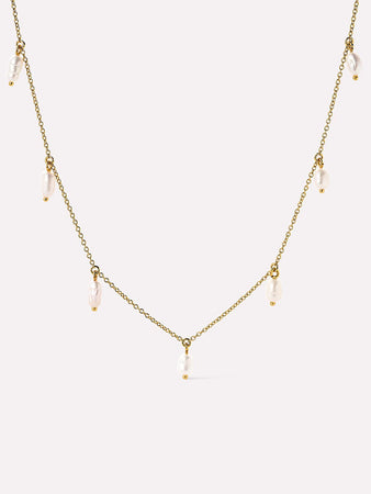 Gold Pearl Necklace - Loki