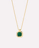 Gold Pendant - Clara Pendant Green Onyx
