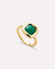 Statement Ring - Clara Ring Green Onyx