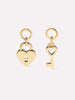 Earring Charms - Lock and Key Charms