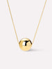 14K Gold Plated Lobster Clasp Ball Sphere Pendant Necklaces For Women Ana Luisa Enly