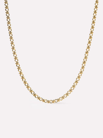 14K Gold Plated Lobster Clasp Classic Thick Chain Necklaces For Women Ana Luisa Hayden