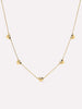 14K Gold Plated Lobster Clasp Heart Chain Necklaces For Women Ana Luisa Lev Mini Station Necklace