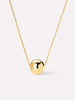 14K Gold Plated Lobster Clasp Mini Ball Sphere Pendant Necklaces For Women Ana Luisa Enly Mini