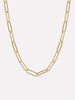 14K Gold Plated Lobster Clasp Statement Paperclip Chain Necklaces For Women Ana Luisa Aspen