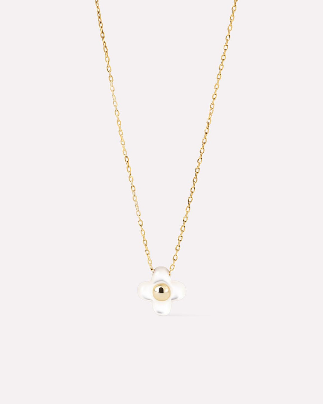 Flower Necklace - Liora Pendant Mini Mother of Pearl