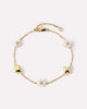 Gold Charm Bracelet - Azura Bracelet Mother of Pearl