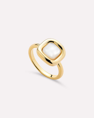 Statement Ring - Clara Ring Mother of Pearl