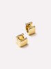 14K Gold Plated Open C Shape Square Huggie Hoops Earrings For Women Ana Luisa Aubrey Mini