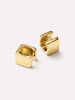 14K Gold Plated Open C Shape Square Huggie Hoops Earrings For Women Ana Luisa Aubrey