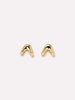 14K Gold Plated Open C Shape Statement Huggie Hoops Earrings For Women Ana Luisa Vivienne