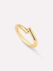 Gold Band Ring - Clover
