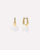 Gold Drop Earrings - Kayla Clear