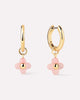 Flower Earrings - Liora Hoops Rose Quartz