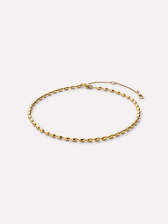 14K Gold Plated Stainless Steel Ball Chain Anklets For Women Ana Luisa Jace