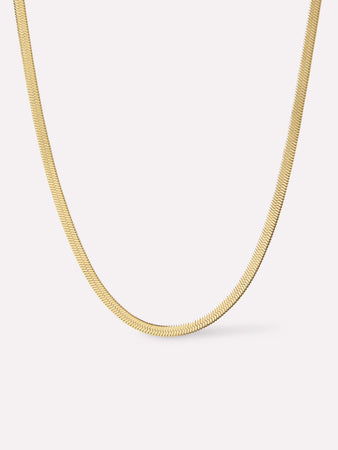 14K Gold Plated Stainless Steel Lobster Clasp Layering Chain Necklaces For Women Ana Luisa Ina