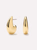 14K Gold Plated Statement Oversized Stud Earrings For Women Ana Luisa Paloma Medium