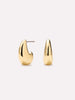 14K Gold Plated Statement Oversized Stud Earrings For Women Ana Luisa Paloma Mini