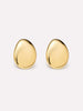 14K Gold Plated Statement Oversized Stud Earrings For Women Ana Luisa Pebble Studs