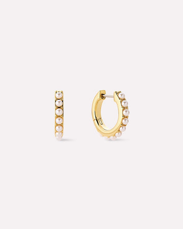 Pearl Hoops - Ashley Medium
