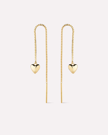 14K Gold Plated Sterling Silver Love Lev Heritage Delicate Threader Earrings For Women Ana Luisa Lev Threaders