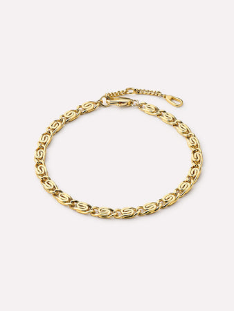 Gold Chain Bracelet - Navy Bracelet