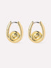 Gold Statement Earrings - Ariel Hoops