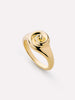 Gold Signet Ring - Ariel Ring