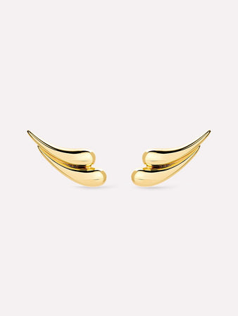 14K Gold Plated Water Droplets Oversized Earrings For Women Ana Luisa Kia