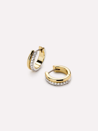 Huggie Earrings - Asher Pave