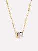 14K Gold Rhodium Plated Cubic Zirconia Classic Two Tone Pendant Necklaces For Women Ana Luisa Tyler