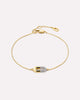 Gold Charm Bracelet - Blake Bracelet Micropave